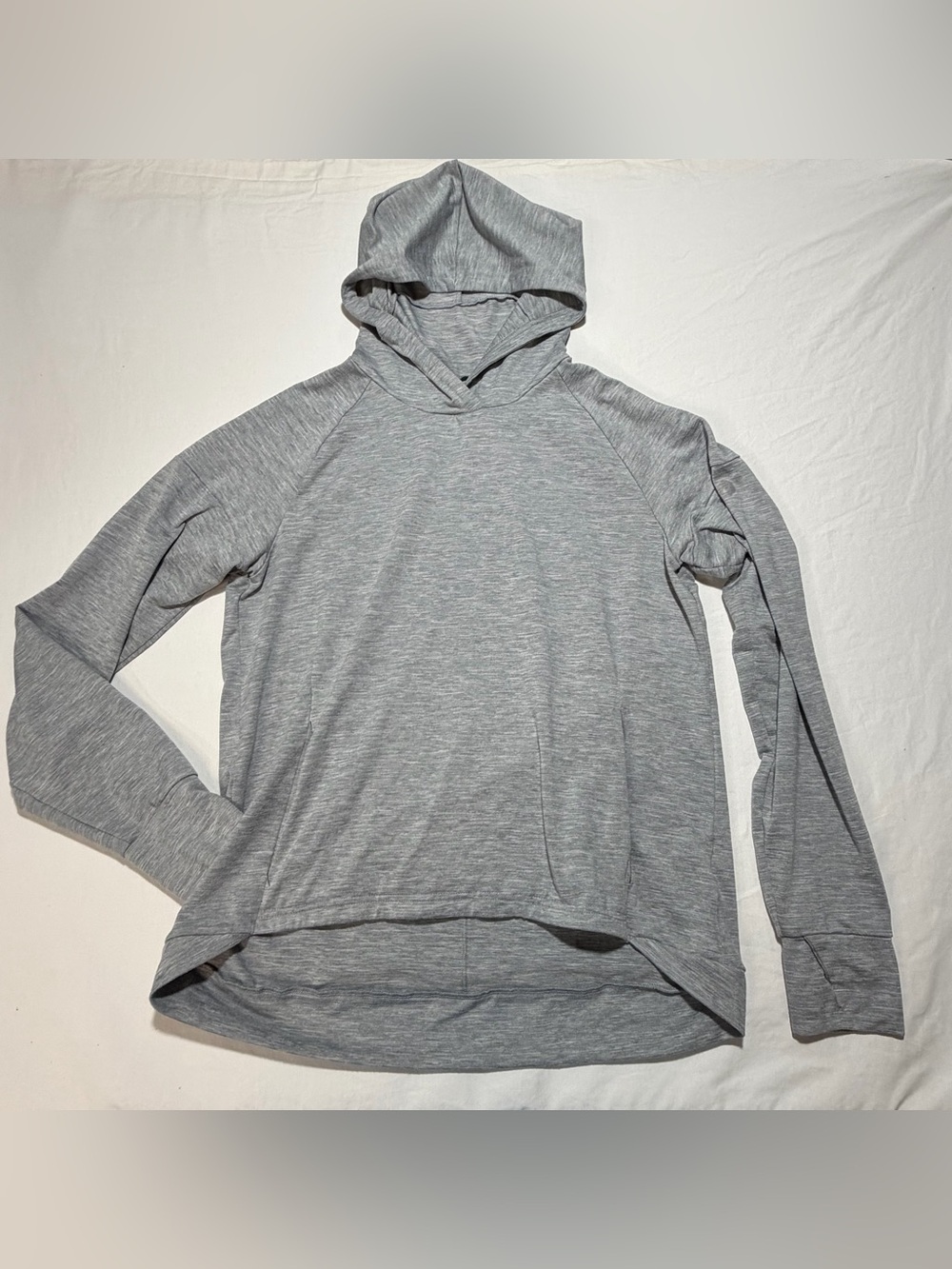 ASICS Lightweight Gray Hooded long sleeve